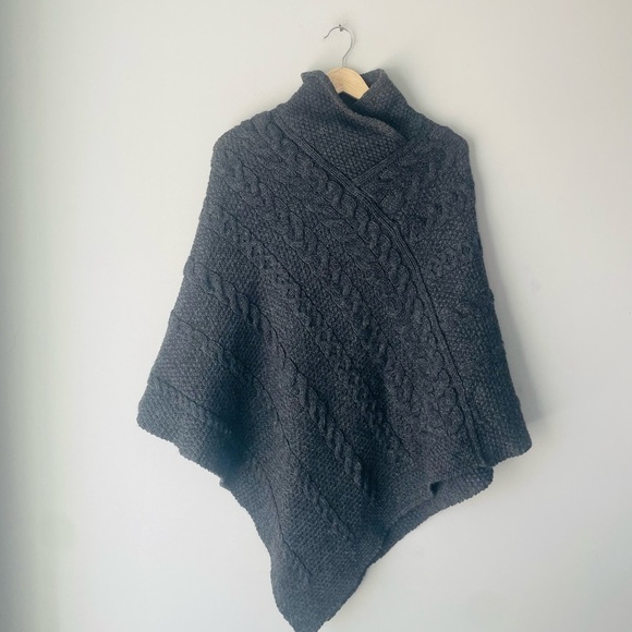 Sweaters - Aran Crafts Merino Wool Cape Poncho